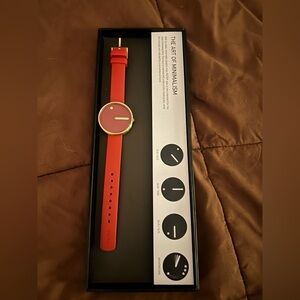 NWT Picto Watch ( Red / Gold )